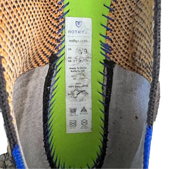 ROTHY'S The Point Big Cat Brown Leopard Print Flats 8.5/9 (RUNS SMALL) - Picture 3 of 3